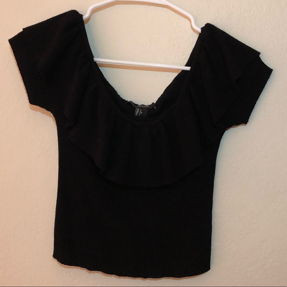 off the shoulder crop top
